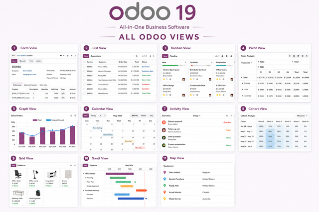 Mastering Odoo 19 Views: Complete Guide with Sales Module Examples