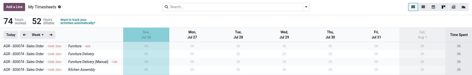 Odoo 19 Grid View Example
